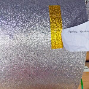 Embossing aluminum foil for polyurethane sandwich panel